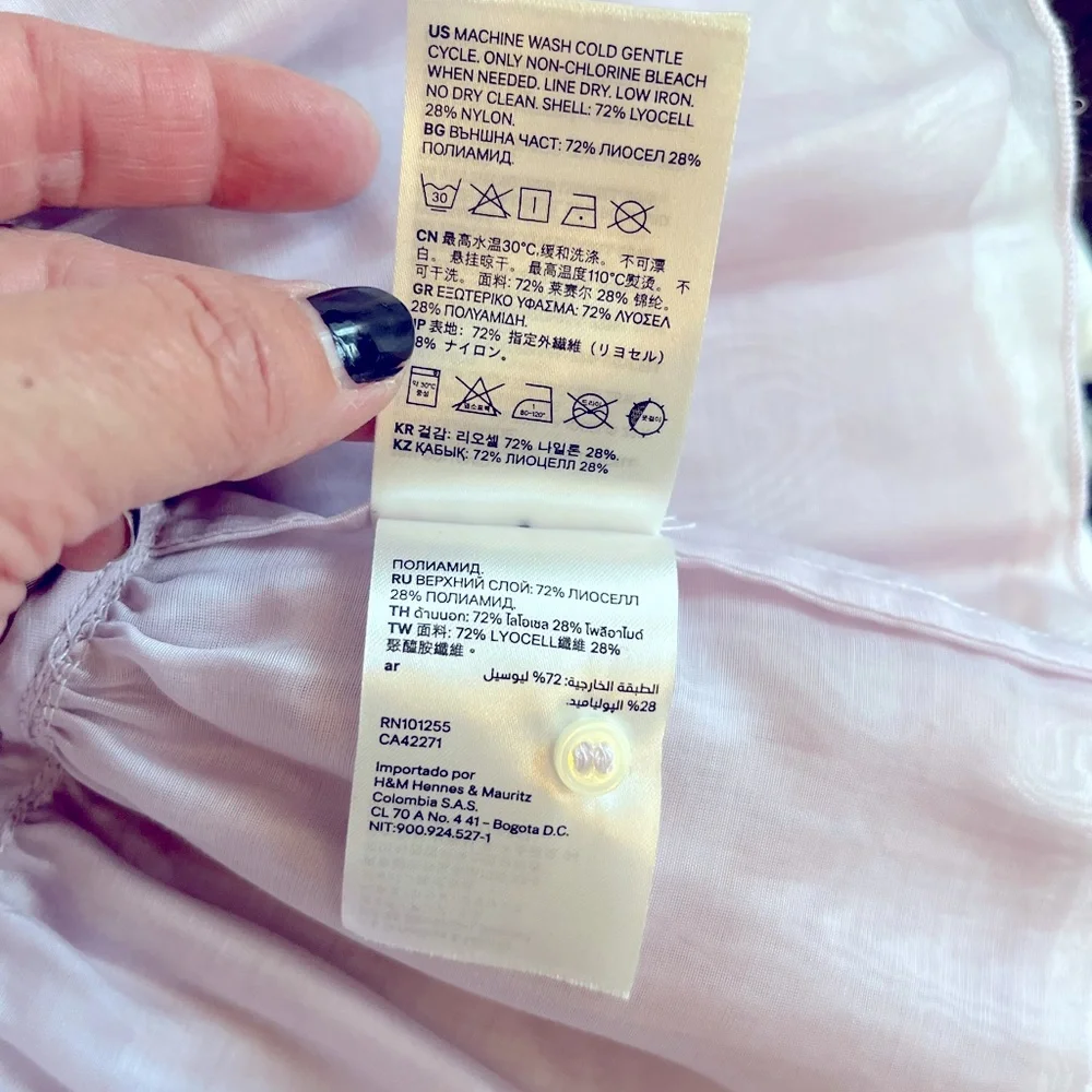 H&M NWT Conscious Blouse, US 10 - Picture 6 of 6